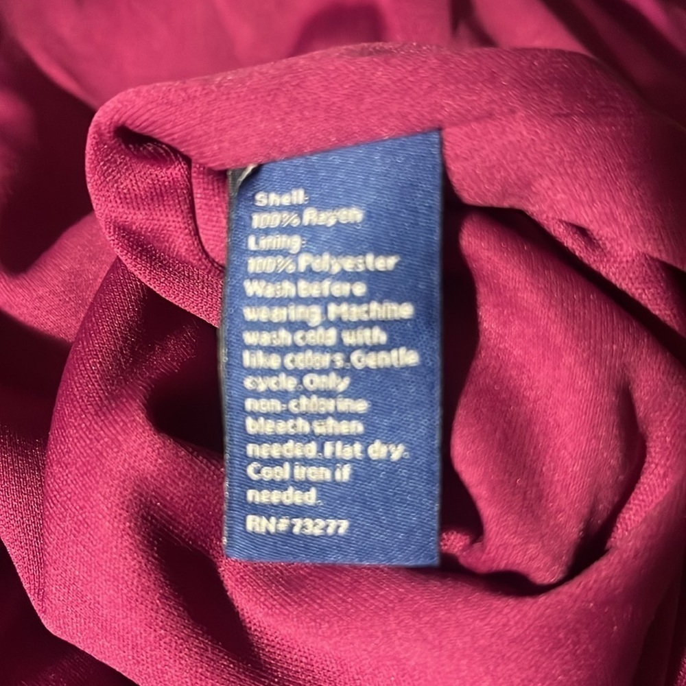 NWT Dark Pink Maxi Dress size XL Apt 9 - Picture 8 of 9